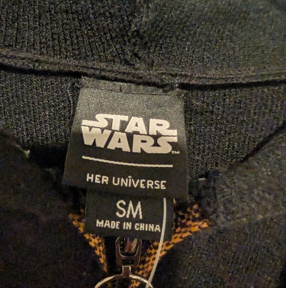 Star Wars Title Logo Women's Knit Zip Hoodie BoxLunch Exclusive NWT Small - Picture 4 of 7